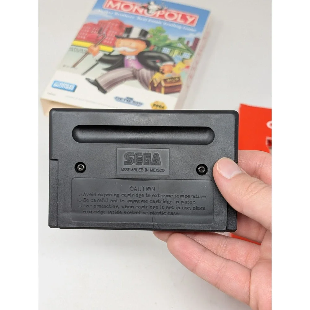 Sega Genesis Monopoly Game‎ Cardboard Box Good Condition VTG 90s